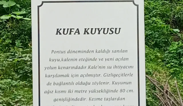 Kufa Kuyusu – Giresun fotoğrafı